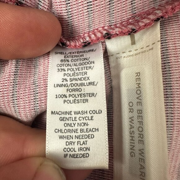 Ann Taylor Loft Striped Red & Black Sleeveless A-Line Dress Size 6 - Picture 4 of 9